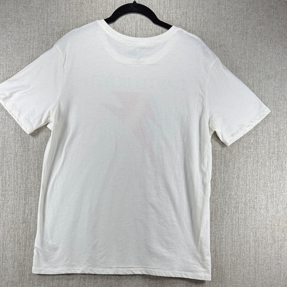 David Bowie Lighting Bolt Oversized Off-White Graphic T-Shirt S - Picture 7 of 7